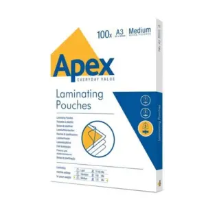 Fellowes A3 APEX Medium Duty Laminating Pouches product view