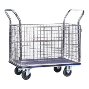 Mystar M03-MM307 single deck trolley enclosed by wire netting on four sides