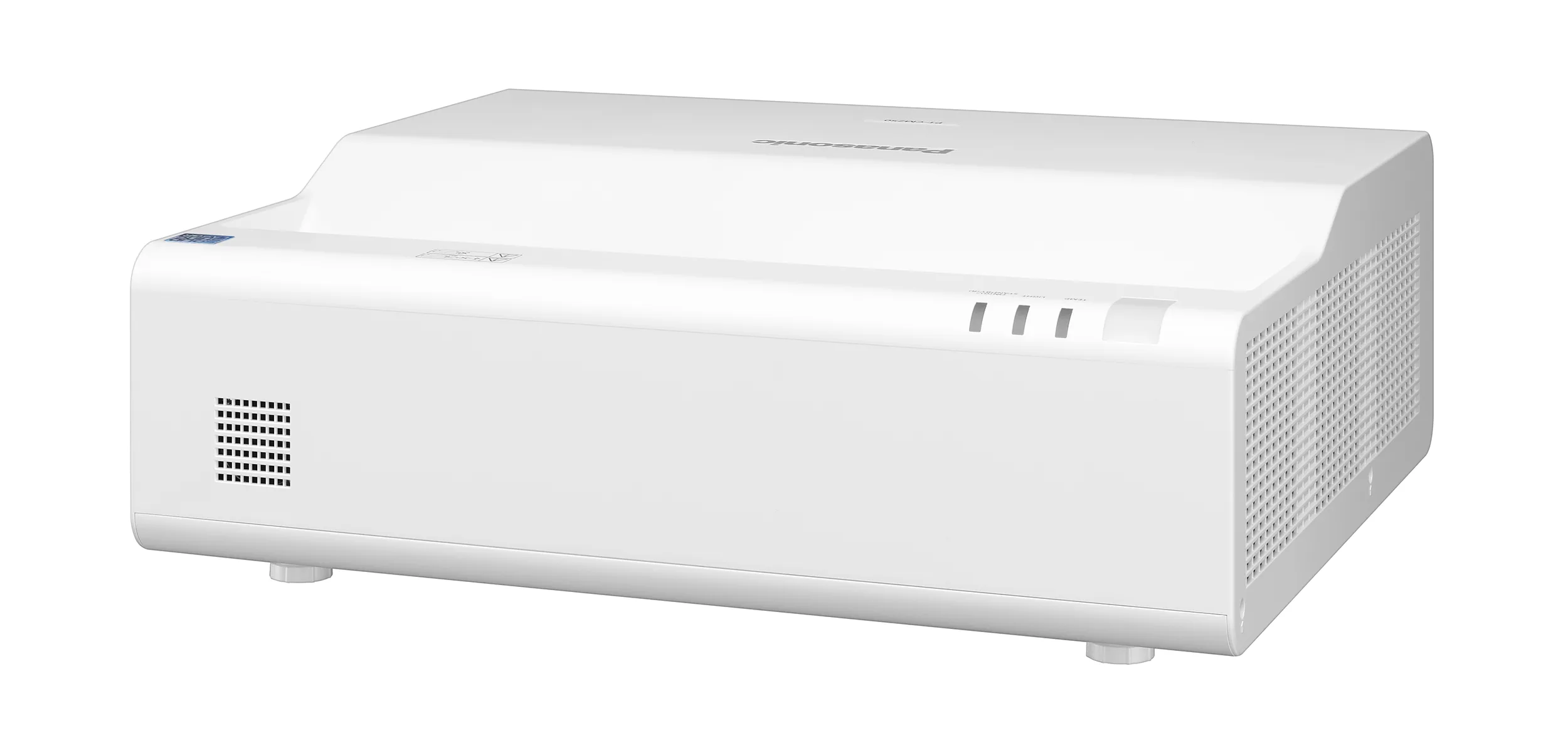 Panasonic PT-CMZ50 LCD projector in angled left view