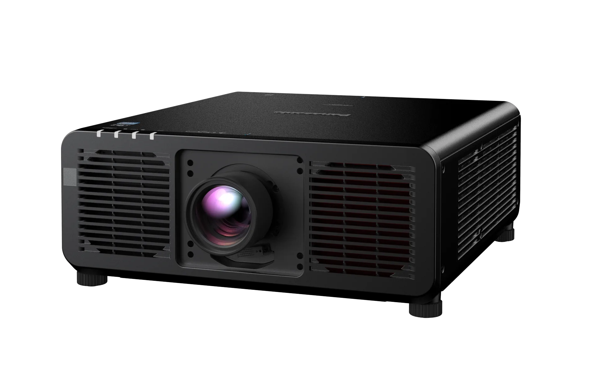 Panasonic PT-REZ12 projector shown from an angled view