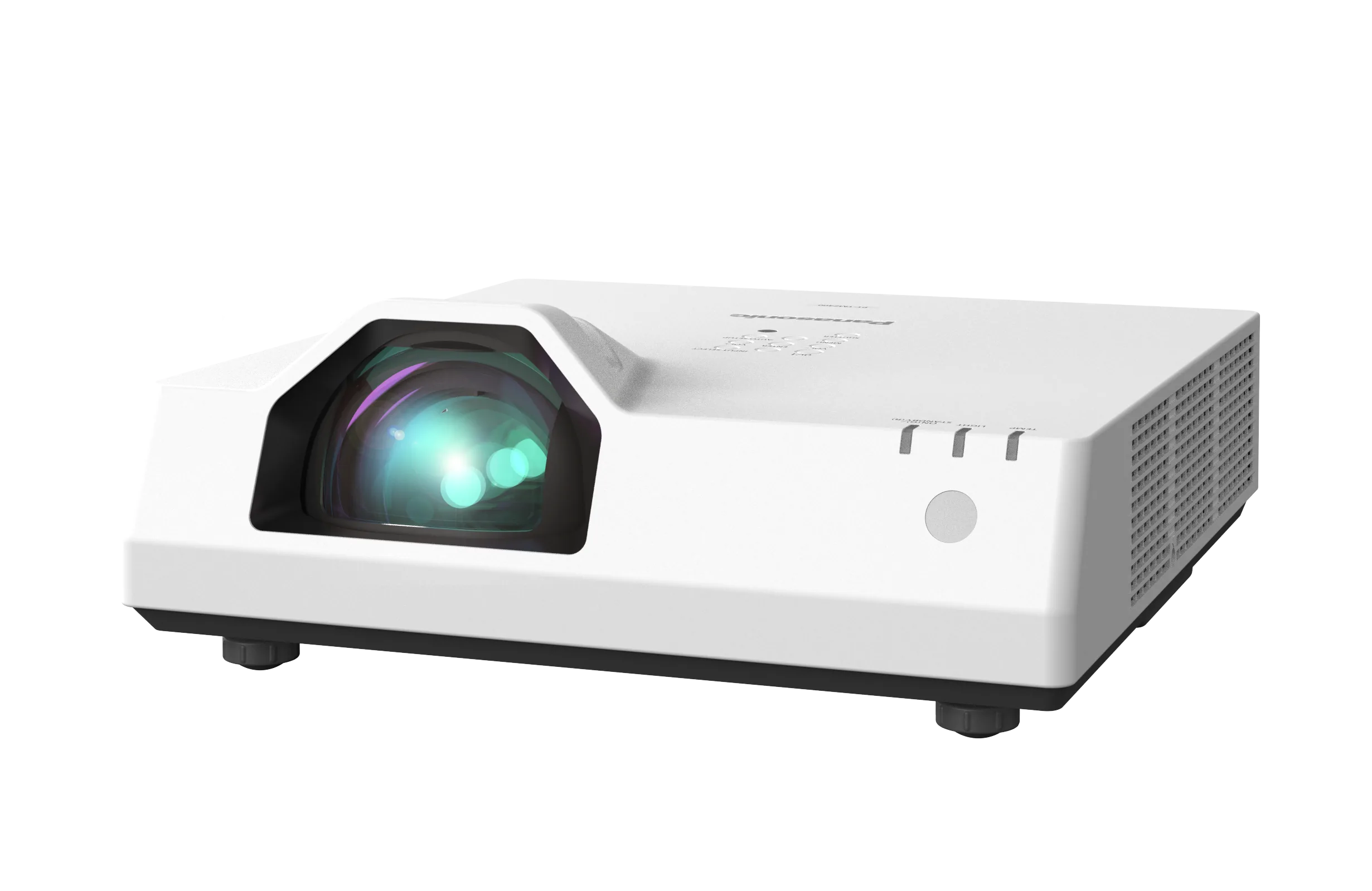 Panasonic PT-TMZ400 projector photograph shown in angled view
