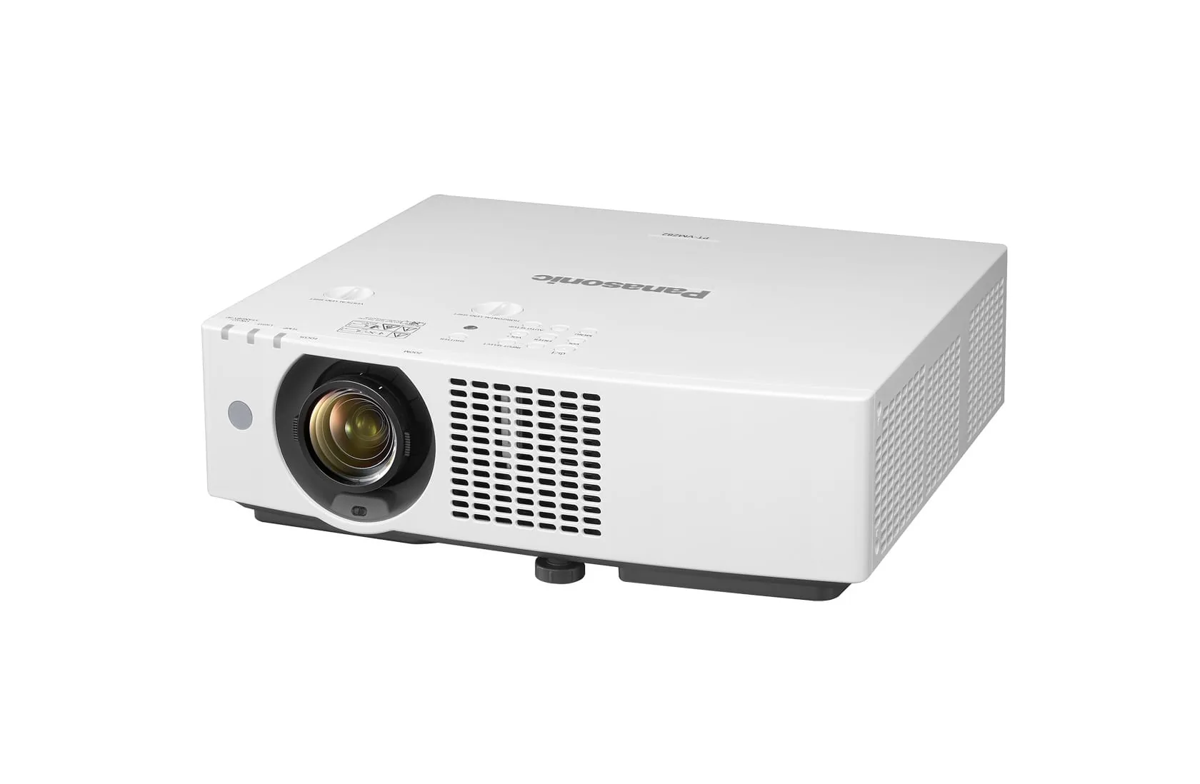 Panasonic white laser projector in angled product view